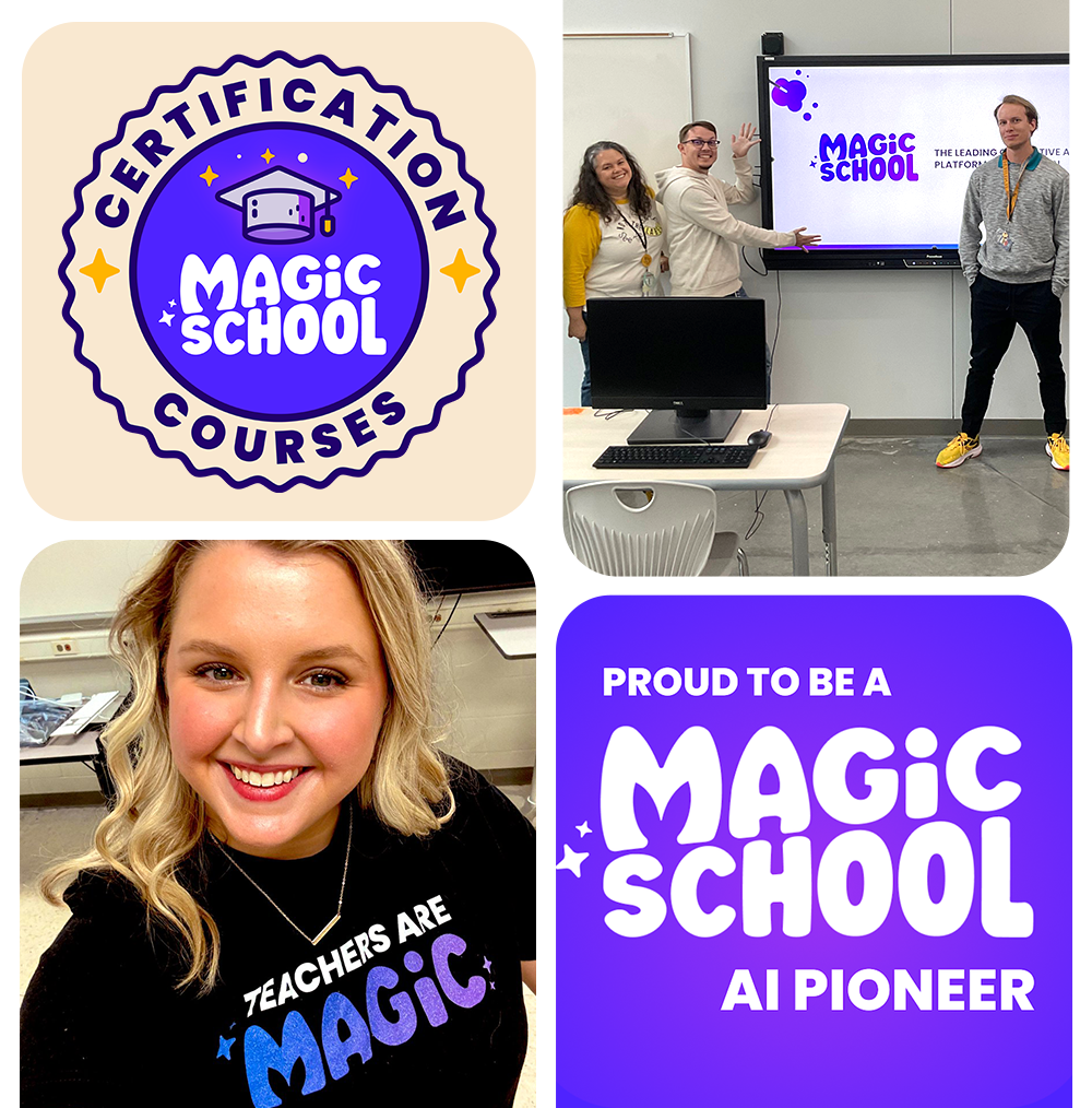 MagicSchool image grid of professional development resources